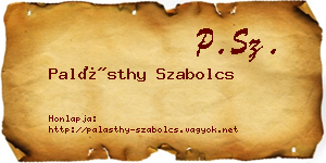 Palásthy Szabolcs névjegykártya